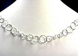 Shimmer Sterling Silver Open Link Chain 6 inches 9411 - PremiumBead Primary Image 1