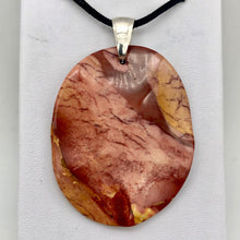 Load image into Gallery viewer, Mustard Mookaite 50mm Oval Sterling Silver Pendant - PremiumBead Alternate Image 6
