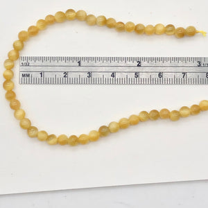 Tigereye Round Bead Half Strand | 4.5mm | Golden | 44 Bead(s)