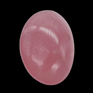 Rose Quartz Oval Meditation Worry Stone | 53x47x25mm | Pink | 1 Stone |