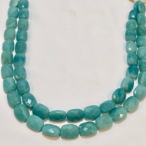 AAA Amazonite Faceted Oval 16x12mm Bead Strand - PremiumBead Alternate Image 2