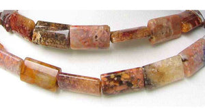 Natural Patterned Peach Chalcedony Bead 8 inch Strand 009327HS - PremiumBead Primary Image 1