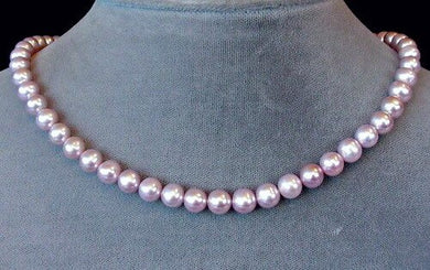 7.5mm to 7mm Natural Pink/Lilac Pearl Strand 103916 - PremiumBead Primary Image 1