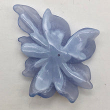 Load image into Gallery viewer, 42cts Exquisitely Hand Carved Blue Chalcedony Flower Pendant Bead - PremiumBead Alternate Image 4

