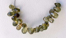 Load image into Gallery viewer, 1 Natural Sage Green Zircon Briolette Bead 6944 - PremiumBead Alternate Image 2
