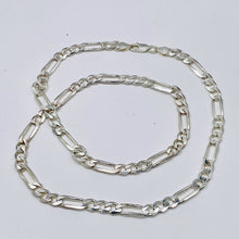 Load image into Gallery viewer, 18&quot; Solid Sterling Silver (7mm) 29 Grams! Heavy Figaro Chain 103488(18)
