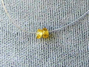 2 Genuine Unheated Canary Yellow Sapphire 3x2mm Faceted Beads 005734 - PremiumBead Primary Image 1