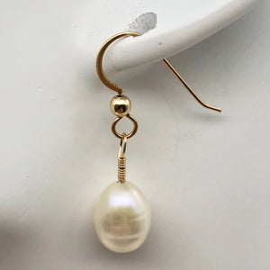 Gorgeous Natural Pearl 14Kgf Earrings - PremiumBead Primary Image 1