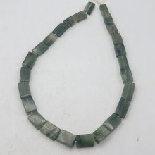 Load image into Gallery viewer, Natural graduated Rutilated Quartz strand | 20x11x6 - 15x8x5 | Green| Rectangle| - PremiumBead Alternate Image 5
