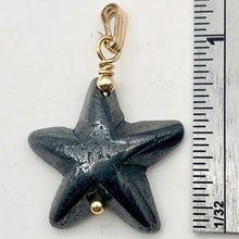 Load image into Gallery viewer, Hematite Starfish Pendant Necklace | Semi Precious Stone | 14k gf Pendant - PremiumBead Alternate Image 5
