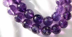 Royal 1 Natural 12mm Faceted Amethyst Round Bead 009385 - PremiumBead Alternate Image 2
