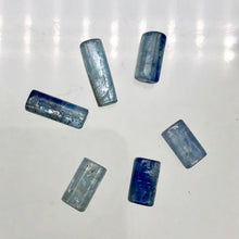 Load image into Gallery viewer, Shimmering Blue Kyanite Tube Beads |18x6-11x6mm | Blue| 6 beads | - PremiumBead Alternate Image 2
