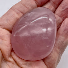 Load image into Gallery viewer, Rose Quartz Oval Meditation Worry Stone | 52x48x34 mm | Pink | 1 Stone |
