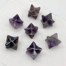 Load image into Gallery viewer, Kabbalah 2 Carved Amethyst Merkabah Star Beads 9288Am | 25x15x15mm | Purple - PremiumBead Alternate Image 5
