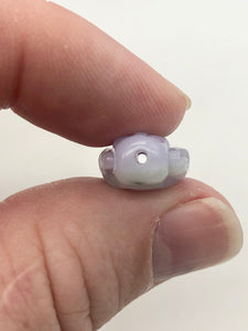 23cts Hand Carved Buddha Lavender Jade Pendant Bead | 20.5x14.5x9.5mm | Lavender - PremiumBead Alternate Image 9