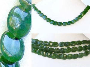 2 Nephrite Jade Magical Natural Untreated Lentil 8377 - PremiumBead Primary Image 1