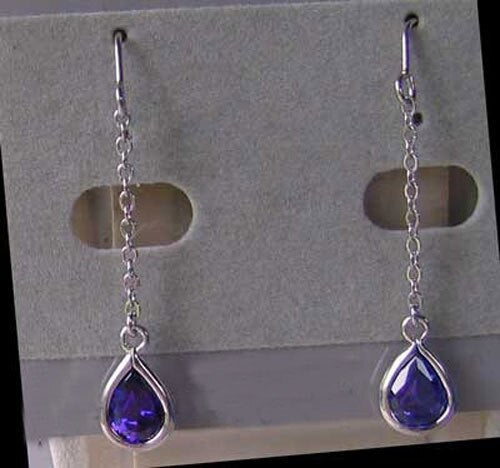 Shimmer! Royal Purple Austrian Crystal Fashion Earrings 10080G - PremiumBead Primary Image 1