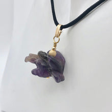 Load image into Gallery viewer, American Eagle Amethyst 14K Gold Filled 1.38&quot; Long Pendant 509263AMG - PremiumBead Primary Image 1
