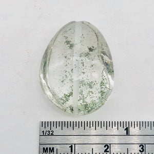 Lodalite Quartz Oval Pendant Bead | 27x20x12 mm | Clear Included | 1 Bead |