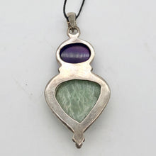 Load image into Gallery viewer, Alluring Amethyst and Amazonite Sterling Silver Pendant 504106 - PremiumBead Alternate Image 2
