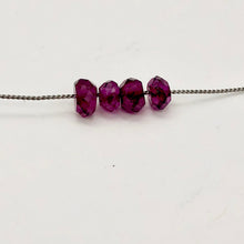 Load image into Gallery viewer, Merlot 2 Mozambique Garnet Faceted Roundel Beads 7658
