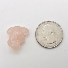 Load image into Gallery viewer, Rose Quartz 2 Hand Carved Frog Beads | 20.5x19x9.5mm | Pink - PremiumBead Alternate Image 3
