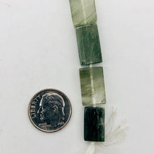 Load image into Gallery viewer, Natural graduated Green Rutilated Quartz rectangular bead strand - PremiumBead Alternate Image 9
