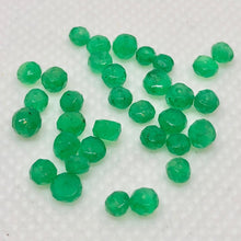 Load image into Gallery viewer, 3 Natural Emerald 3x2mm to 4x3.4mm Faceted Roundel Beads 10715B - PremiumBead Primary Image 1
