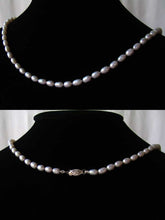 Load image into Gallery viewer, Elegant Platinum White Freshwater Pearl &amp; Silver 20 inch Necklace 9915H - PremiumBead Primary Image 1
