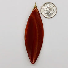 Load image into Gallery viewer, Sardonyx 14K Gold Filled Marquis Briolette | 2 3/4&quot; Long | Red | 1 Pendant
