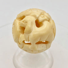 Load image into Gallery viewer, Carved Chinese Zodiac Year of the Dog Water Buffalo Bone Bead|30mm|Cream|1 Bead| - PremiumBead Primary Image 1
