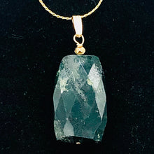 Load image into Gallery viewer, Bloodstone 14K Gold Filled Drop Pendant | 1 1/2&quot; Long | Green/Gold | 1 Pendant |

