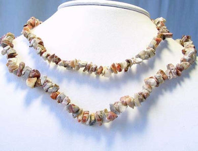 Wild Crazy Lace Agate Nugget Bead 32 inch Necklace 9150M - PremiumBead Primary Image 1
