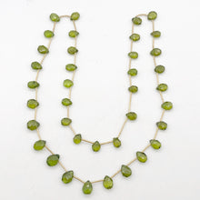 Load image into Gallery viewer, Natural Green Peridot Briolette &amp; 14Kg 26 inch Necklace 867 - PremiumBead Alternate Image 5
