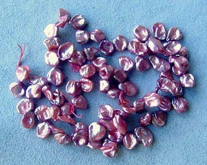 17 Pearls of Ballerina Pink Rose Petal Keishi Pearls 8122 - PremiumBead Primary Image 1