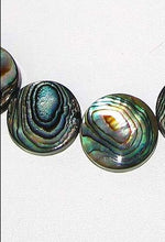 Load image into Gallery viewer, Natural Abalone Coin Shaped 18x4mm Bead Strand 104589 - PremiumBead Alternate Image 2
