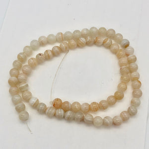 White and Orange Sardonyx Bead Strand | 6mm | White/Orange | Round | 68 Beads| - PremiumBead Alternate Image 7