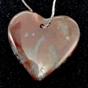 Limbcast Agate Heart Bead | 29x28x3mm | Orange/Green/Clear | Heart | 1 Bead | - PremiumBead Alternate Image 7