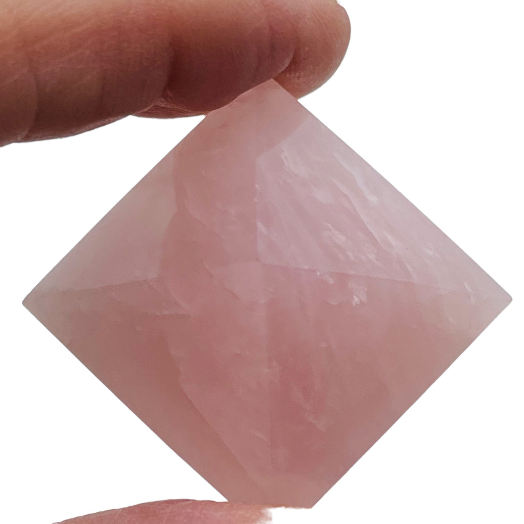 Rose Quartz Double Pyramid | 43x29mm | Pink | 1 Display Specimen |