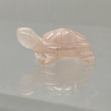 Load image into Gallery viewer, Carved 2 Rose Quartz Turtle Beads | 20x12.5x9mm | Pink
