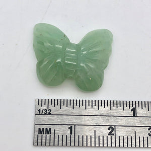Fluttering Aventurine Butterfly Figurine/Worry Stone | 21x18x7mm | Green - PremiumBead Alternate Image 8