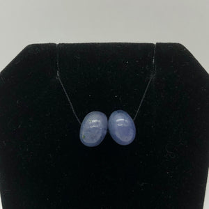 Rare Tanzanite Smooth Roundel Beads | 2 Bds | 9.5x7mm| Blue | 12 cts | 10387d - PremiumBead Alternate Image 3