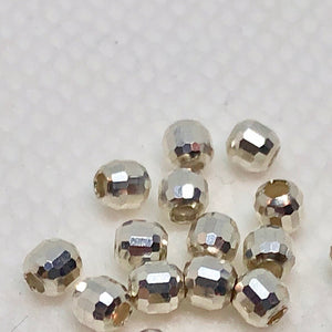 Disco 8 Diamond Laser Cut 3mm Sterling Beads 007828 - PremiumBead Alternate Image 2