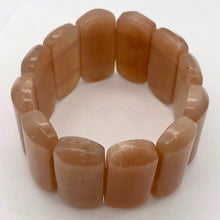 Load image into Gallery viewer, Succulent!! 30x14x7mm Peach Moonstone 12 Bead Bracelet - PremiumBead Primary Image 1

