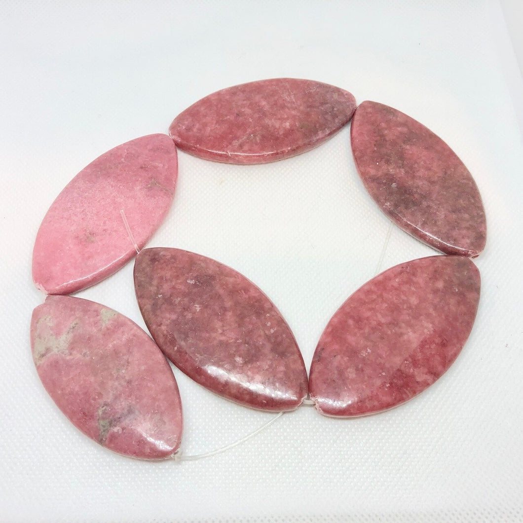 Hot Pink Rhodonite Marquis Pendant Bead Strand 108713 - PremiumBead Primary Image 1