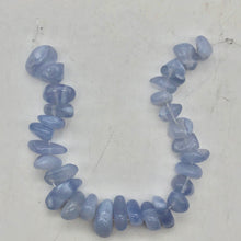 Load image into Gallery viewer, Natural! Blue Chalcedony Nugget Bead 8" Strand - PremiumBead Primary Image 1
