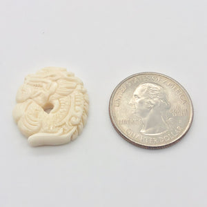 Intricate Hand Carved Fierce Dragon Pendant Bead 10284S - PremiumBead Alternate Image 4