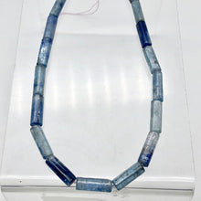 Load image into Gallery viewer, Shimmering Blue Kyanite Tube Bead 16&quot; Strand |17x6mm | Blue| 21 beads | - PremiumBead Alternate Image 2
