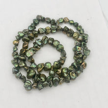 Load image into Gallery viewer, Dragonscale! Green Freshwater Keishi Pearl Strand | 5x3 to 7x4 | 80 + pearls | - PremiumBead Alternate Image 7
