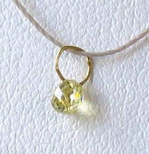 Load image into Gallery viewer, 0.24cts Natural Canary Diamond &amp; 18K Gold Pendant 8798O - PremiumBead Alternate Image 3
